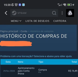 Conta Steam 6 Anos E Cs Prime