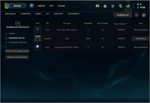 Conta Ouro 3 COM MUITO ESPOLIO DE SKINS - League of Legends LOL