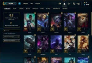 Conta Ouro 3 COM MUITO ESPOLIO DE SKINS - League of Legends LOL