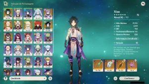 GENSHIN IMPACT - AR55 , 7 Personagens T5 e 4 Armas T5.