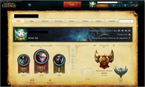 CONTA GOLD 5 Positiva 3 Páginas de Runas - League of Legends LOL