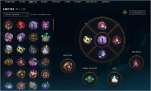 Conta LoL G4 221 skins e todos os champions - League of Legends