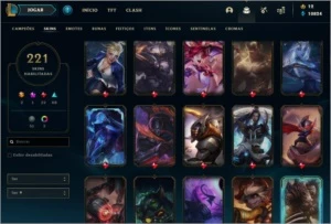Conta LoL G4 221 skins e todos os champions - League of Legends