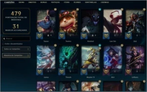 Conta LoL G4 221 skins e todos os champions - League of Legends