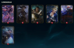 Conta League of Legends 151 skins lv 665  LOL