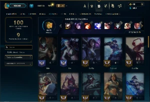 Esmeralda 4 com 55 Champs e 26 Skins + 3 Vitoriosas - League of Legends LOL