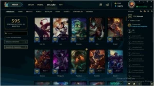 Vendo Acc com diversas skins - League of Legends LOL