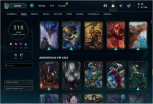 CONTA LOL PLAT 4 ( 318 SKINS + 800RP ) - League of Legends