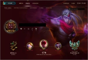 Conta Platina 3 - League of Legends LOL