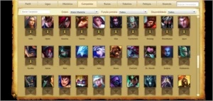 Conta Gold V, 137 champs (todos), 74 skins (Incluindo raras) - League of Legends LOL