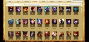 Conta Gold V, 137 champs (todos), 74 skins (Incluindo raras) - League of Legends LOL