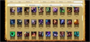 Conta Gold V, 137 champs (todos), 74 skins (Incluindo raras) - League of Legends LOL
