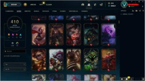 CONTA DO LOL PLATINA 1 TODAS AS SKINS ULTIMATE - League of Legends