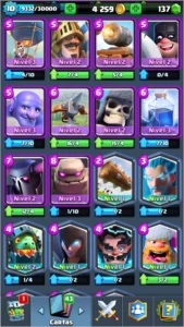 Vendo conta de Clash Royale