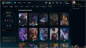 Conta League Of Legends lvl 306 871 skins! LOL