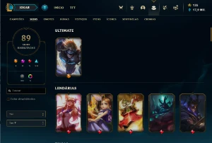 Conta de LoL plat, não terminou md10, desde 2011 a conta - League of Legends