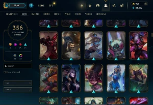 Conta Lol Full Acesso - 356 Skins - Todos Campeões - Chromas - League of Legends