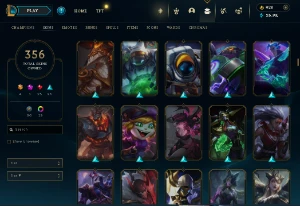 Conta Lol Full Acesso - 356 Skins - Todos Campeões - Chromas - League of Legends