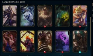 Conta lvl 55 para smurf, gold1  ex plat3 - League of Legends LOL