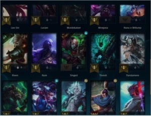 Conta lvl 55 para smurf, gold1  ex plat3 - League of Legends LOL