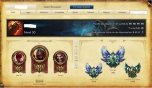 League Of Legends Prata 2 ( Skins Ultimate) SEASON 6 LOL