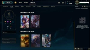 Conta LOL Diamante IV Smurf - 77V x 27D MMR bom - League of Legends