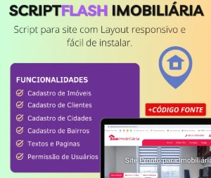 Site Script PHP Imobiliária Premium Cadastro Completo - Outros