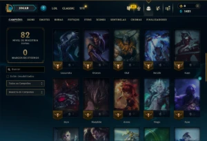 Diamante 4 com 45 Champs e 49 Skins - League of Legends LOL