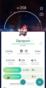 Zigzagoon Shiny Pokémon Go