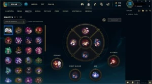Conta LOL Gold IV(136C/103SK) dados de criação e skin rara! - League of Legends