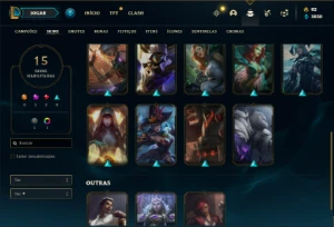 Conta prata 3 com 28 Champs e 15 Skins + 1 Mitica - League of Legends LOL