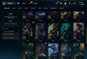 Conta prata 3 com 28 Champs e 15 Skins + 1 Mitica - League of Legends LOL