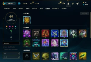 Conta prata 3 com 28 Champs e 15 Skins + 1 Mitica - League of Legends LOL