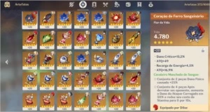 Conta Genshin Impact end game vários T5 e todos T4