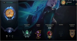 CONTA PLATINA 1 MMR DE DIAMANTE - League of Legends LOL