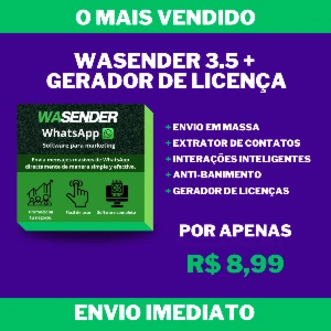 WaSende Versão 3.5 + Gerador de Licenças - 2024 - Outros