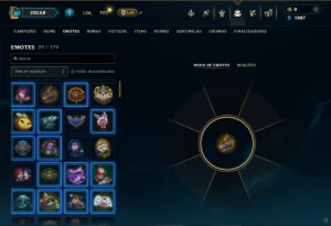 Esmeralda 1 com 140 Champs e 13 Skins - League of Legends LOL