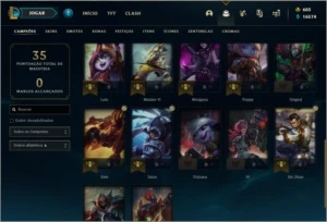 CONTA LEAGUE OF LEGENDS LOL