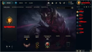 CONTA LEAGUE OF LEGENDS LOL
