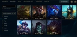 Conta de League of legends LOL