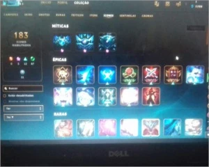 CONTA DE LEAGUE OF LEGENDS TODOS OS CAMPEÕES +150SKINS LOL