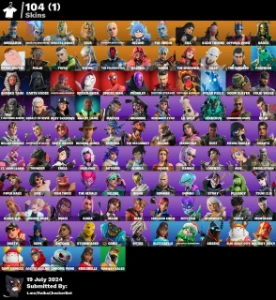 Conta de fortnite varias skins é passes completos!