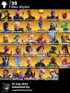 Conta de fortnite varias skins é passes completos!