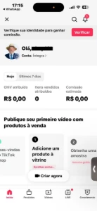 Conta Do Tiktok Com Shop Ativo +4,6K Seguidores +Lives Ativa - Redes Sociais