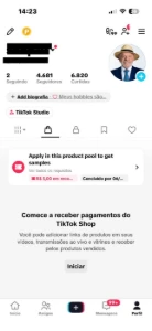 Conta Do Tiktok Com Shop Ativo +4,6K Seguidores +Lives Ativa - Redes Sociais