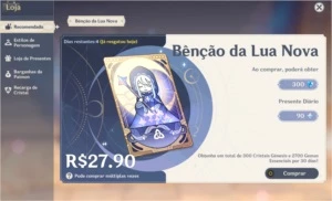 Conta 8x5* personagens + 2x5* armas + constelações e benção - Genshin Impact