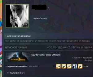 Conta CS GO Aguia 3k Horas trust factor verde - Counter Strike