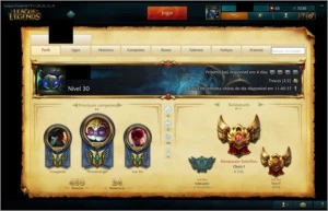 Conta League of Legends OURO 1, todos os champs e 182 skins LOL