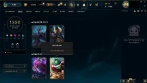 Conta League of Legends 1550 Skins, incluindo Pax TF LOL