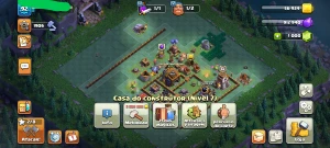 CV 11 recém upada + 5 construtores + 6 itens épicos - Clash of Clans